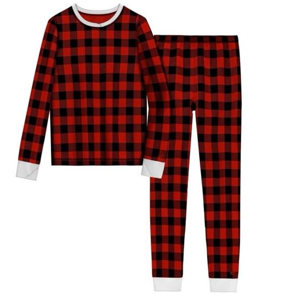 Cuddl Duds Red Buffalo Plaid Thermal Set - Girls medium - Picture 1 of 5